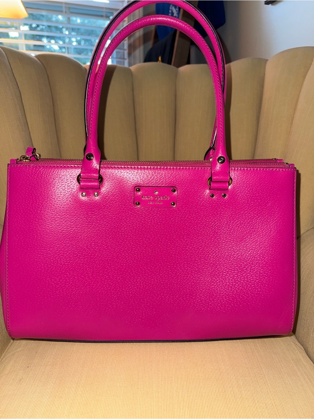 kate spade Bright Fuchsia Leather Tote